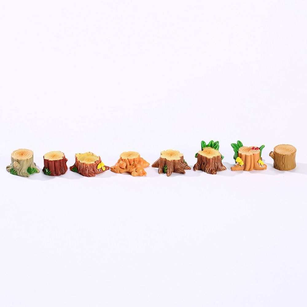 Cartoon Simulation Tree Stump Tree Stump Shape Tree Stump Ornaments Kids Toys