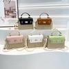 Summer Fashion Straw Woven Handbag Bag Women's New Simple Casual Woven Shoulder Messenger Box Bag