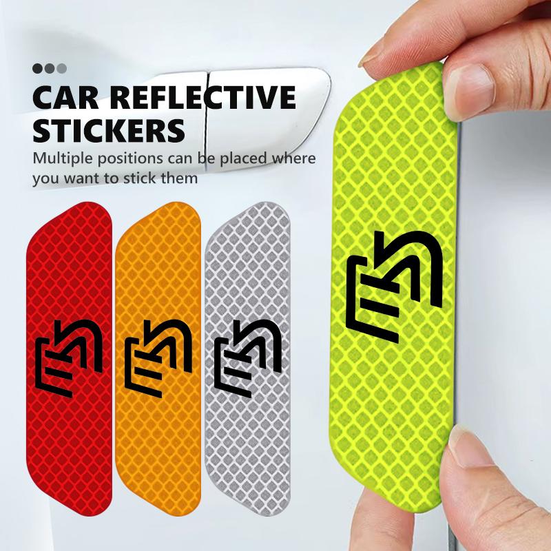 For Mazda Car Sticker Reflective Warning Safety Tape Scratch Warn Mark 3 6 CX3 CX-3 CX-5 CX5 CX8 CX 9 Axela ATENZA 2017-2019