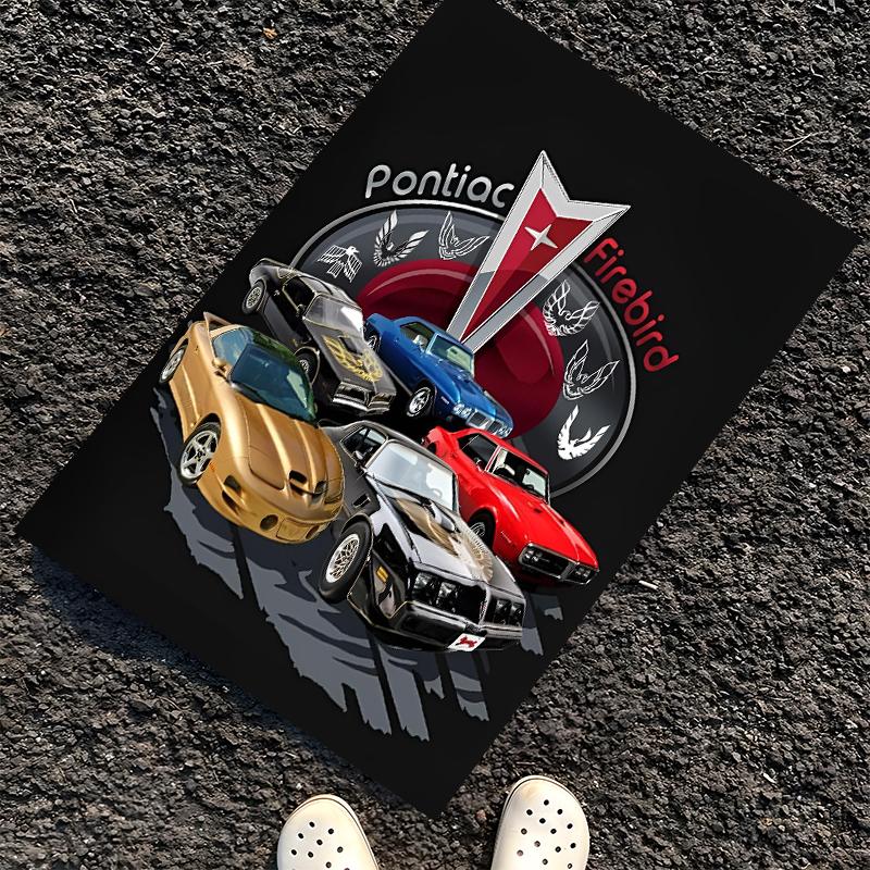 Pontiac Printed Carpet, Rug for Office Chair Living Room Bedroom Kitchen Room Decor Gifts.