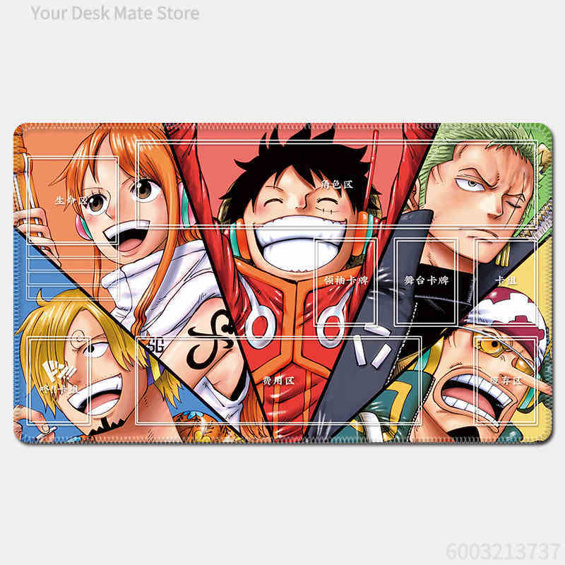 One Piece Luffy Card Battle Table Mat Opcg Zoro Robin Ace Single Player Board Game Card Battle Mat Anime Gift