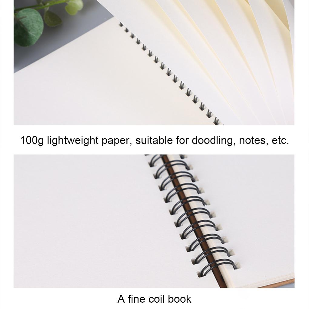 2 шт. Двойная спираль офисные канцелярские принадлежности крафт-бумага альбом для рисования блокнот крафт-бумага