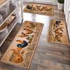 1Pcs Country Rooster Pattern Floor Mat Modern Kitchen Polyester Rug Non-Slip Colorful Indoor Carpet, For Home Bathroom Bedroom Living Room Decor