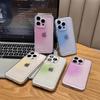 Плавный градиентный чехол-смазка подходит для iPhone11promax, чехол для мобильного телефона 11pro, прозрачный ТПУ, космический чехол, чехол с мелкими отверстиями