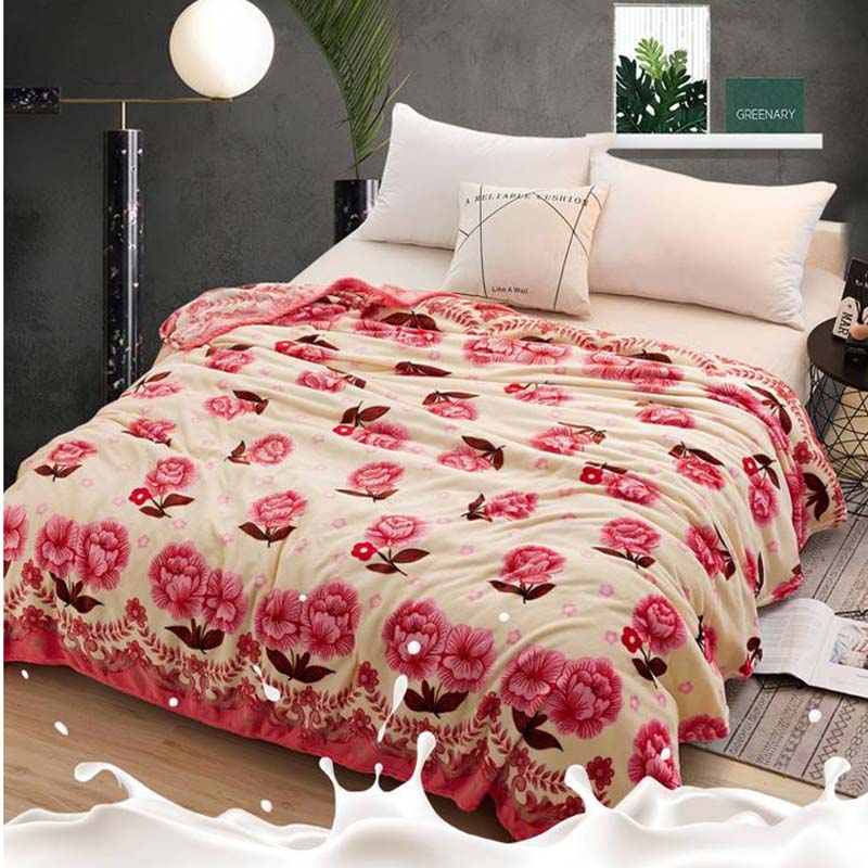 Текстиль для дома Фланель плюс флисовое одеяло Супер теплое мягкое однотонное одеяло Коралловое флисовое покрывало Матрас Пух Тонкое одеяло доступно в четырех сезонах