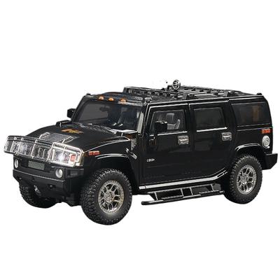 Масштаб 1/18 Hummer H2 Сплав Внедорожник Литая Металлическая Модель Звук и Свет Детская Игрушка Коллекция Хобби Декоративные Изысканные Украшения