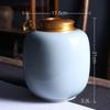 Handun Ge Kiln Ice Crack Celadon Tea Caddy