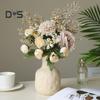 Букет из искусственных цветов, реалистичный искусственный шелковый цветок, украшение для свадебного стола, домашнего офиса, искусственные цветочные растения, цветочная композиция, украшение