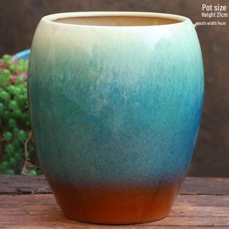 Специальное предложение: Высокий ретро-керамический цветочный горшок для суккулентов или зеленого редиса