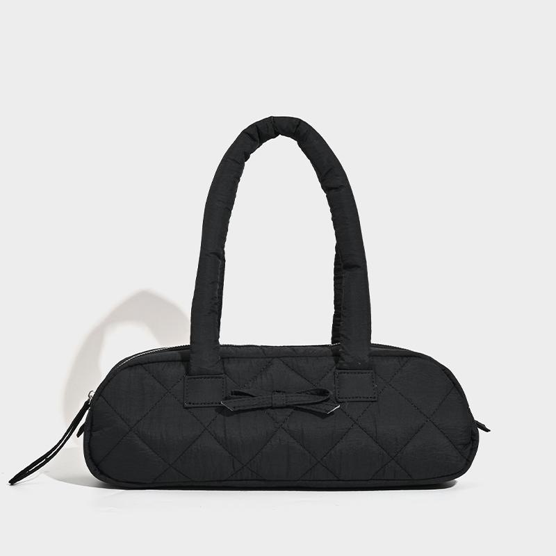 Женская стеганая сумка-тоут большой вместимости, зимняя теплая, легкая, с пуховой подкладкой из хлопка, клетчатая, сумки через плечо, подмышечные сумки, объемная сумка