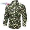 Уютная рубашка с камуфляжным принтом, большой уличный рабочий костюм с длинными рукавами, рубашка с несколькими карманами