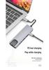 Многопортовый концентратор Type-C: USB-разветвитель с HDMI, Ethernet и док-станцией «восемь в одном».