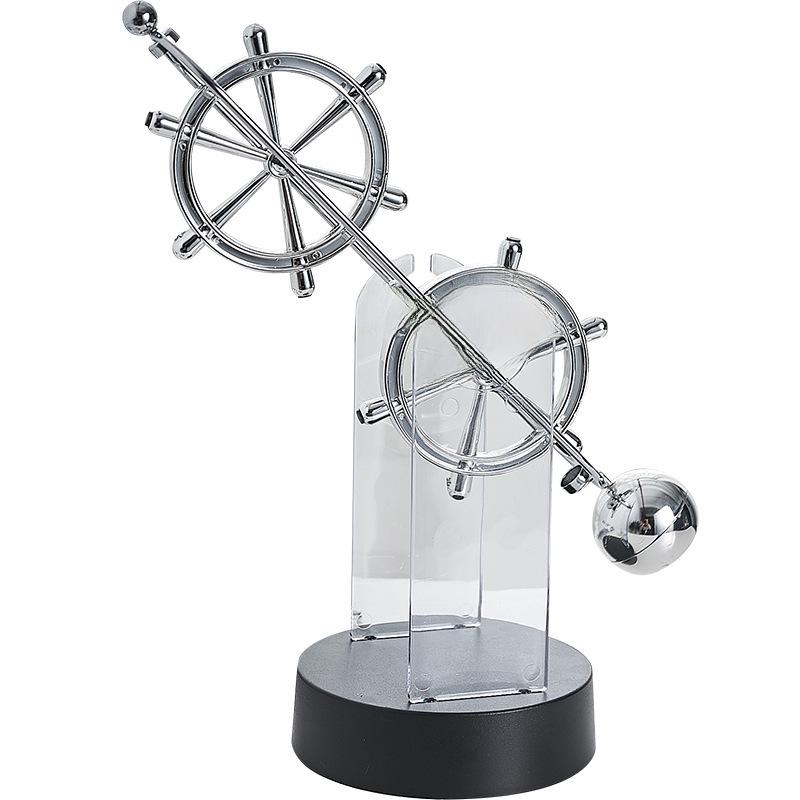 Маятник креативного хаоса в скандинавском стиле: Настольное украшение «Вечное движение» для офиса или кабинета.