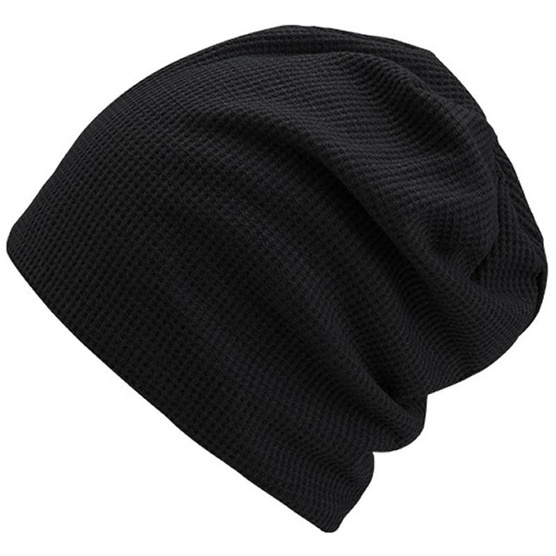 Black Hat Women's Knitted Pile Cap Baotou New Fashion Spring and Autumn Annals