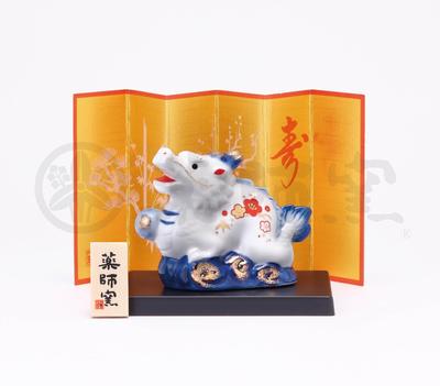 Якусигама окрашенный Nishiki Lucky Dragon Seiryu маленький зодиак 2024 Tatsu новогоднее украшение для интерьера Lucky Charm (Якусигама) [88]