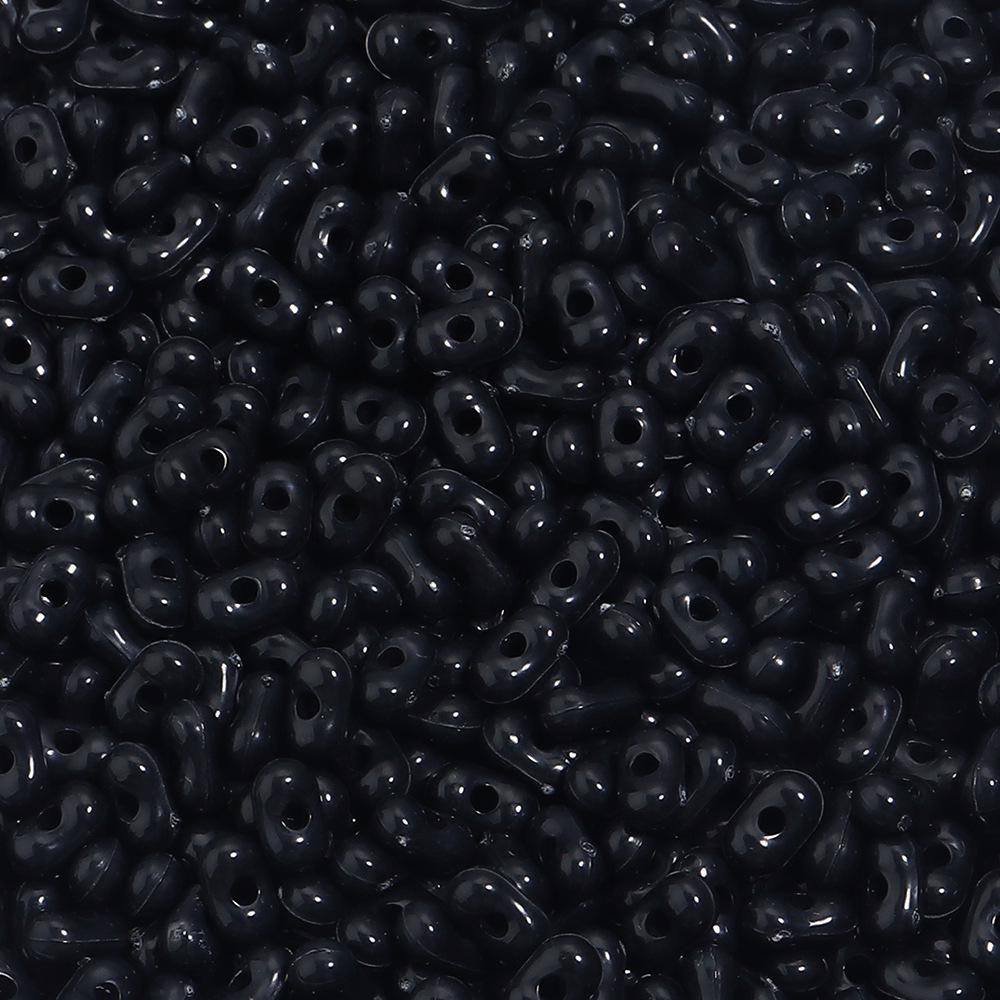 Acrylic Solid Color Peanut Beads for Handmade Jewelry and Accessories
