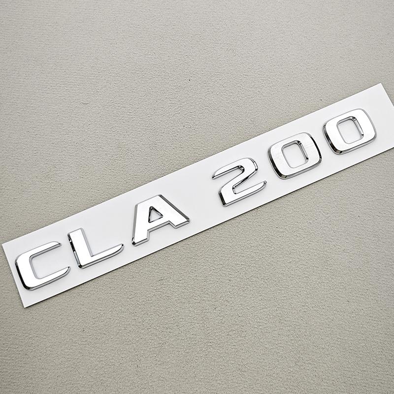 3D ABS Car Letter Logo CLA200 CLA220 CLA260 Badge Rear Trunk Emblem Decal For Mercedes Benz CLA Class C117 X117 X118 Accessories MJ7