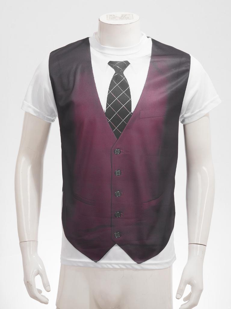 Летняя Мода Забавная Футболка с Принтом Смокинга для Мужчин, Футболки с Коротким Рукавом для Мужчин