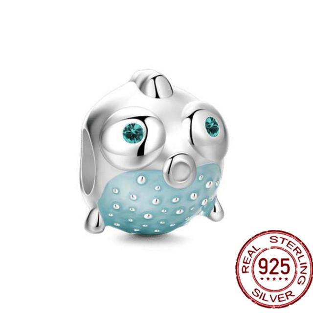 925 Sterling Silver Green Series Flower Tree Apple Pendant Diy Fine Beads Fit Original Fashion Charms Bracelet Women Jewelry