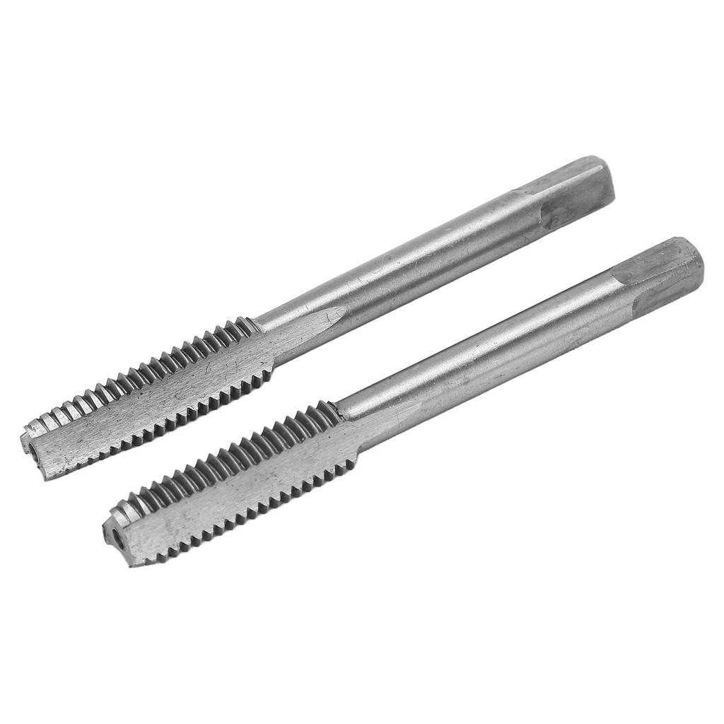 2PcsSet Metric Machine Tap High Speed Steel 3 Straight Flutes Screw Thread Tapping ToolM8x1.25