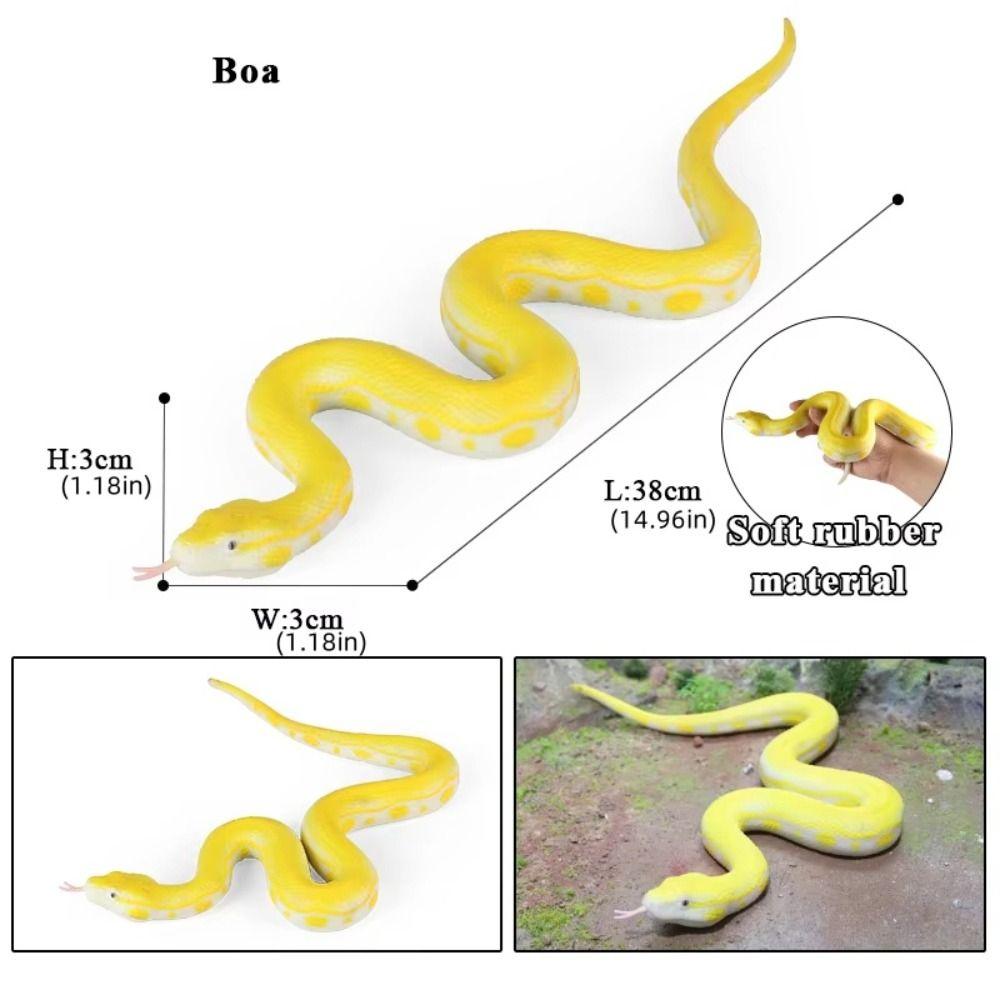Python Cobra Rattlesnake Model Soft TPR Simulation Snake Snake Action Figures  Halloween Trick