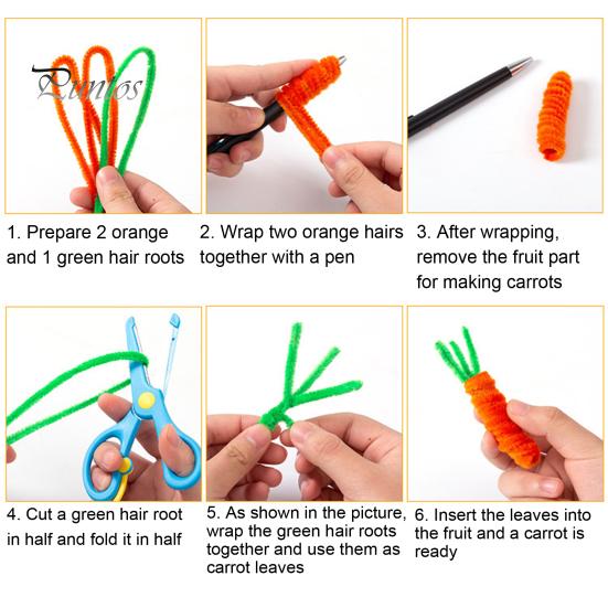 100 шт. стебли синели, мягкие поделки своими руками, скручивающая палочка, яркий цвет, креативные стебли синели для украшения дома