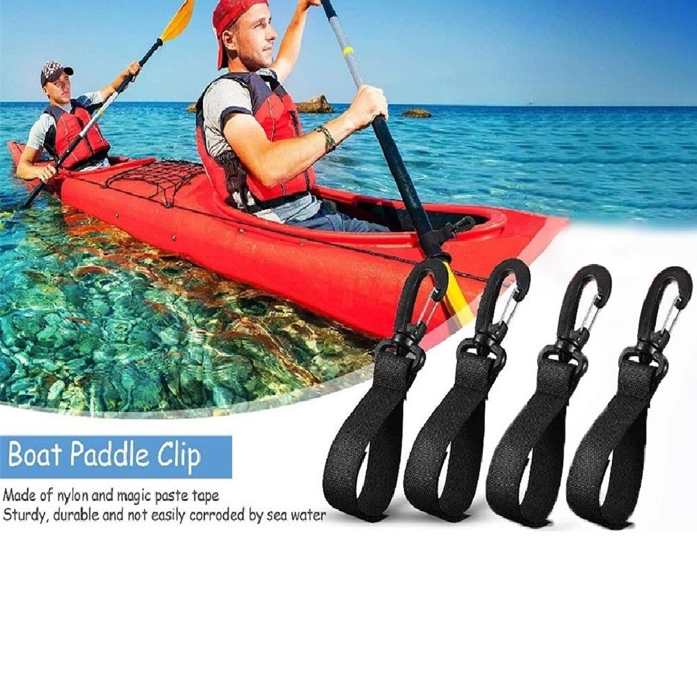 Boat Paddle Clip Kayak Paddle Keeper SUP Paddleboard Inflatable Holder Kayak Oar Snap Clip Kayak Canoe Boat Paddle Accessories