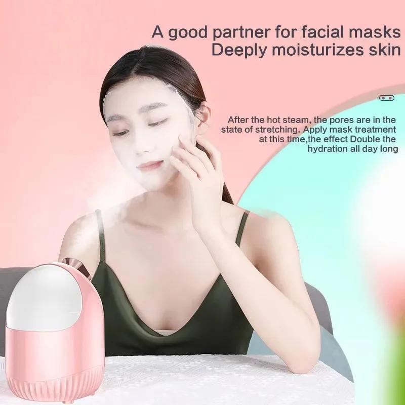 Паровая сауна для лица Nano Mist Sprayer, холодный и горячий распылитель, увлажнитель для очищения пор, увлажнения, SPA