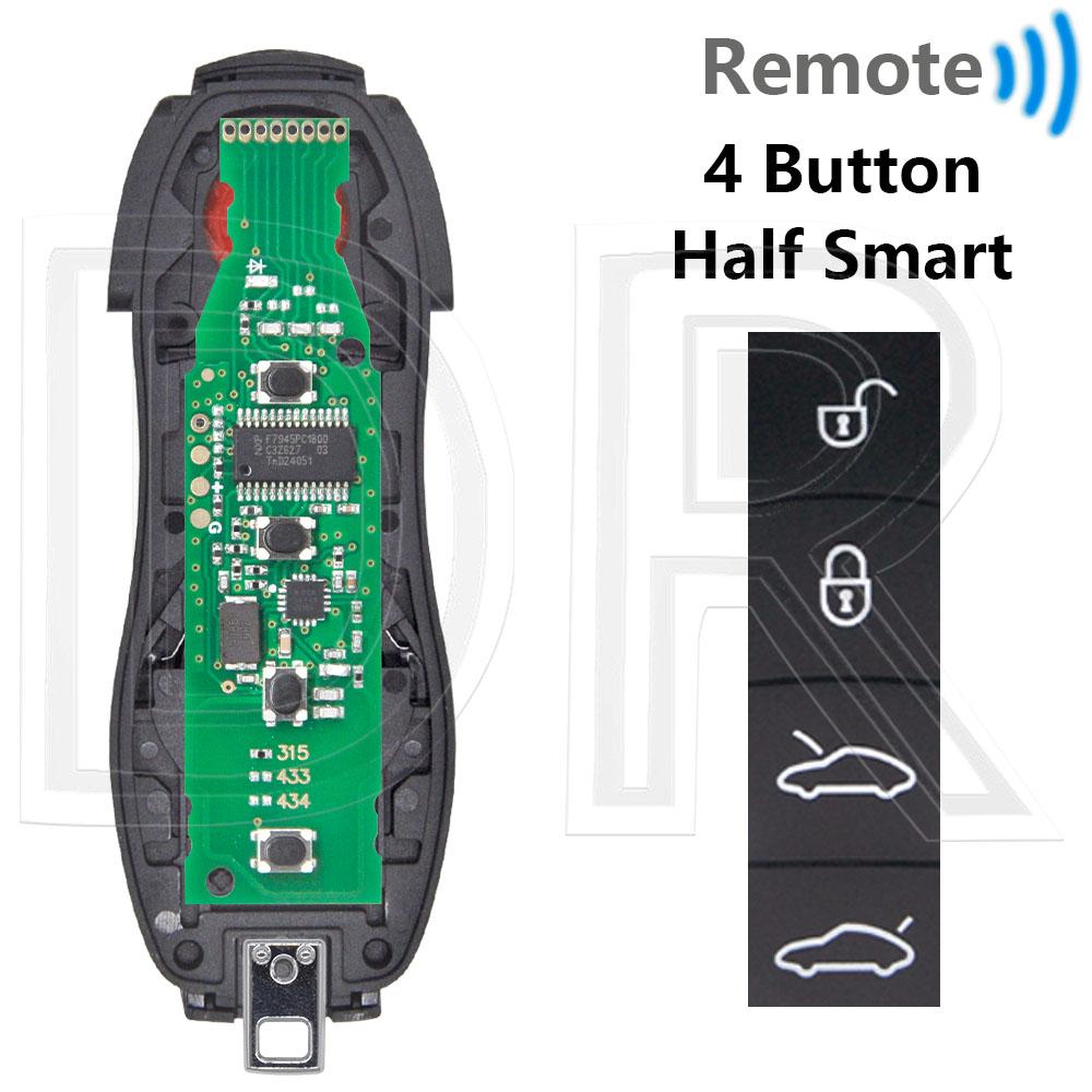 Отличный ID49 PCF7945P 315/433/434 МГц Без Бесключевого Доступа/Keyless Go Автомобильный Пульт Ключ Запчасти для DIY Для Porsche Macan Panamera Cayenne