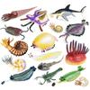 Реалистичные доисторические морские существа Фигурки животных Бакулит, Опабиния, Краб, Розовый креветка-богомол Образовательные фигурки морских животных