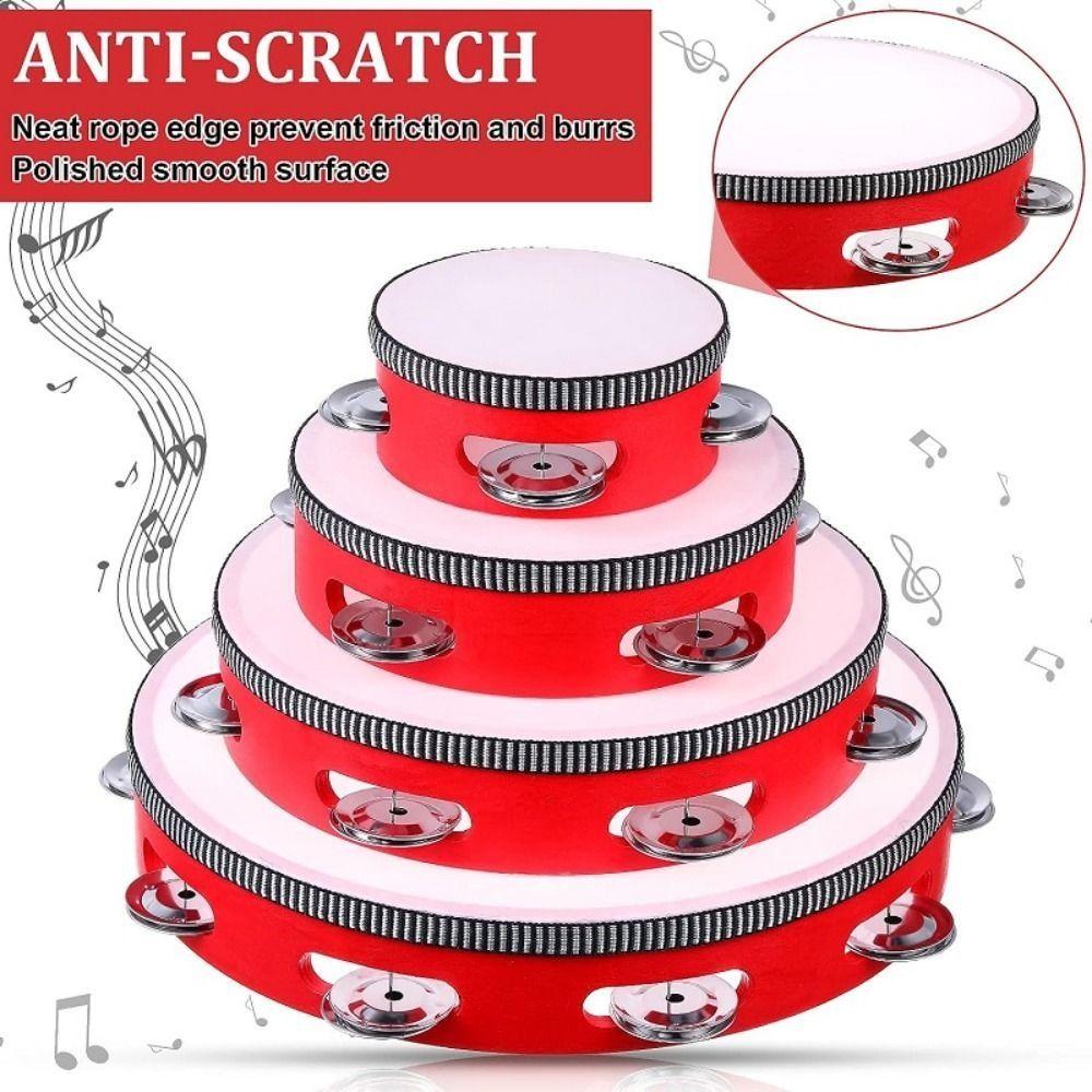 Танцующие игрушки Бубен 4/6/7/8/9/10 дюймов Перкуссионный барабан Бубны Музыкальный инструмент KTV