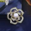 Camellia Brooch, High-end Feminine Charm, Delicate and Elegant Pearl Brooch