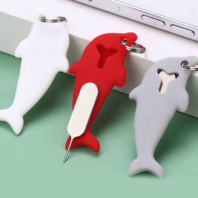 Phone Card Tray Pin Eject Removal Tool Needle Opener Ejector with Silicone Protector Case Card Storage