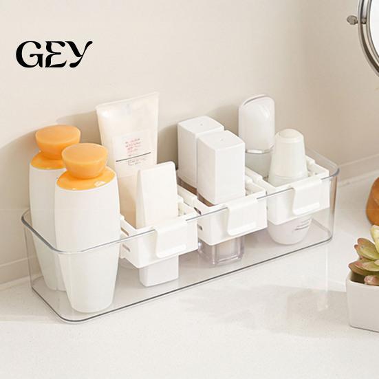 Space-saving Fridge Rack Refrigerator Door Organizer, Partitioned Storage Hanging Basket, with Snap-On Snack Container Telescopic Design, for