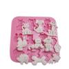 Silicone Mold Cartoon Animals Cats Dogs Bone Shaped Fondant Cake Pastry Chocolate Mould Baking Tools