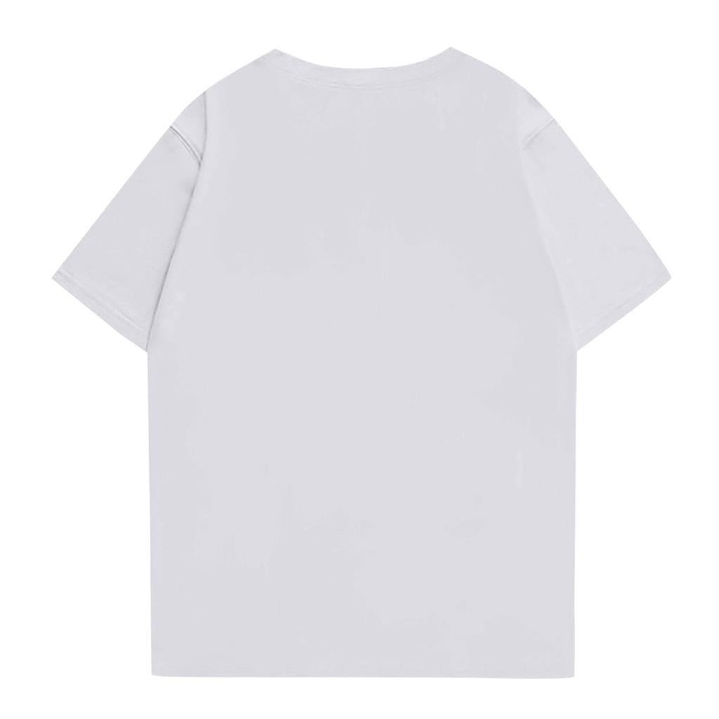 Women's Round Neck Casual Printed Short-sleeved T-shirt Top