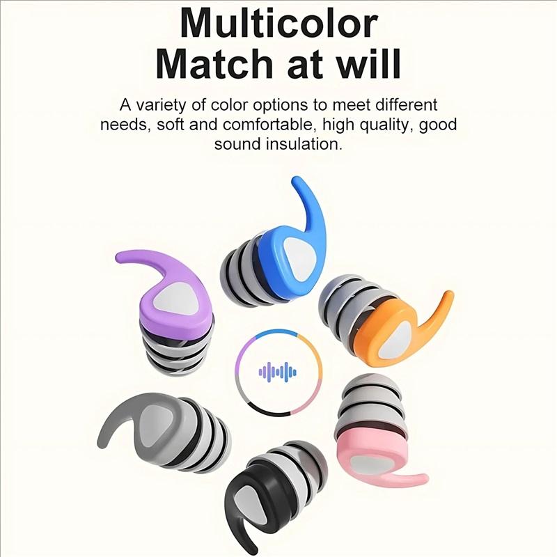 Силиконовые беруши Удобные Прочные Для сна Работы Плавания Путешествий Многоразовые Снижение шума Беруши