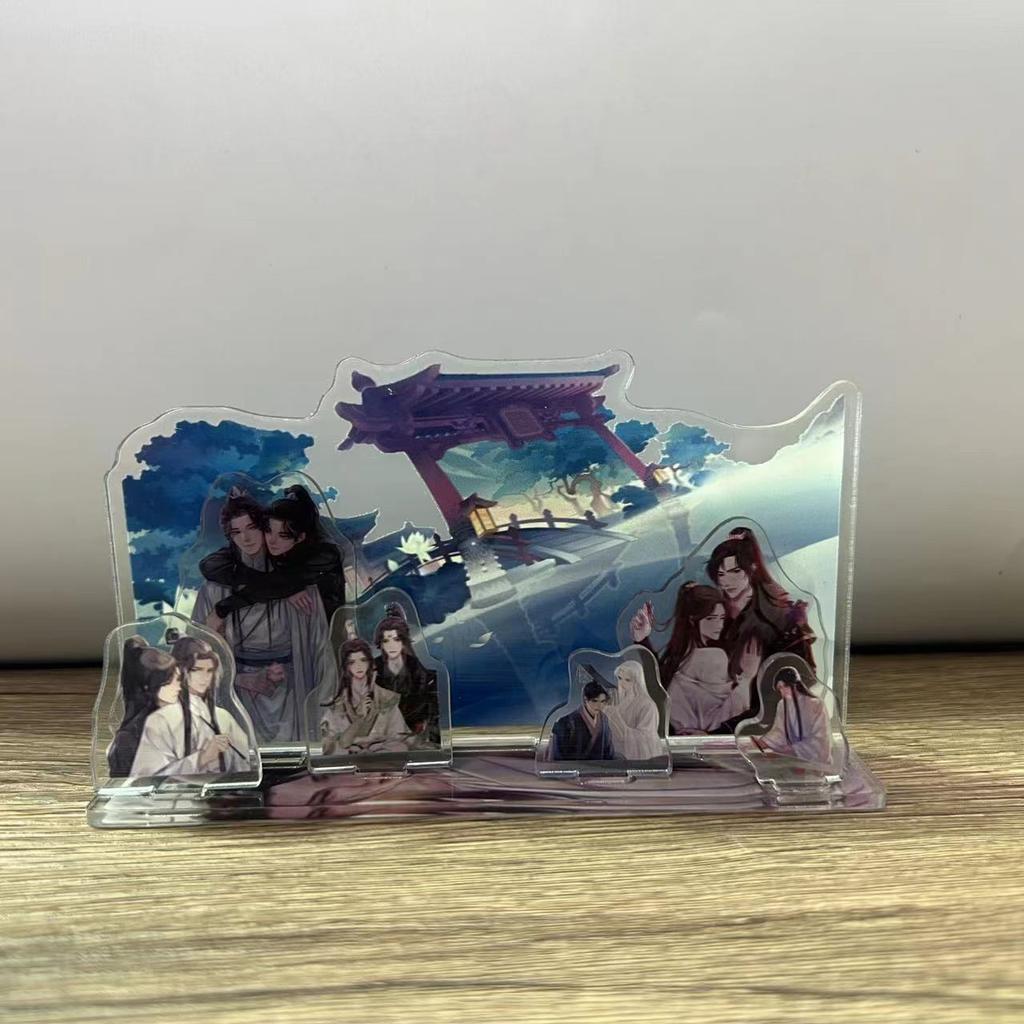 Аниме Heaven Должностные лица Благословение акриловая подставка Фигурка Мо Дао Зу Ши Модель Пластина Декор стола Игрушка