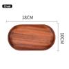 Oval/Rectangle Walnut Wooden Tray Solid Wood Plate TrayRectangular Dinner Plate  for Kitchen