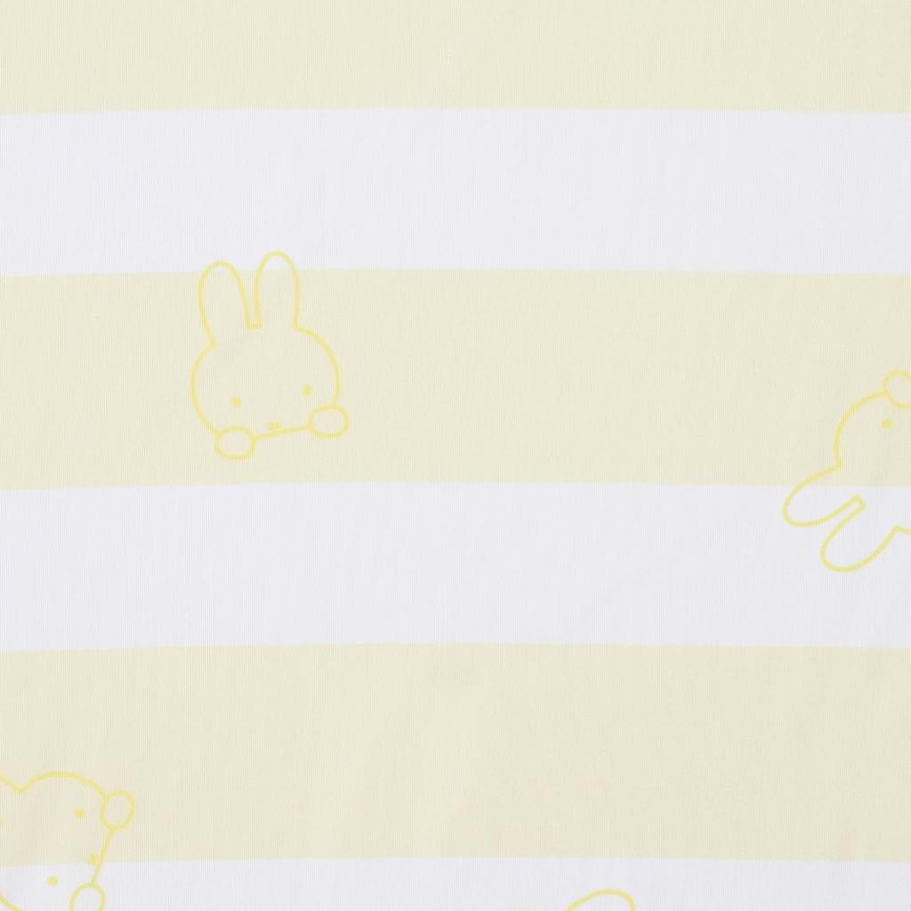 Наволочка Nishikawa Miffy Fits с внутренней подушкой PJ04140034, 63x43 см, Стирка, Двусторонняя, Чехол, DB4601, В полоску, Цветочный, Желтый,