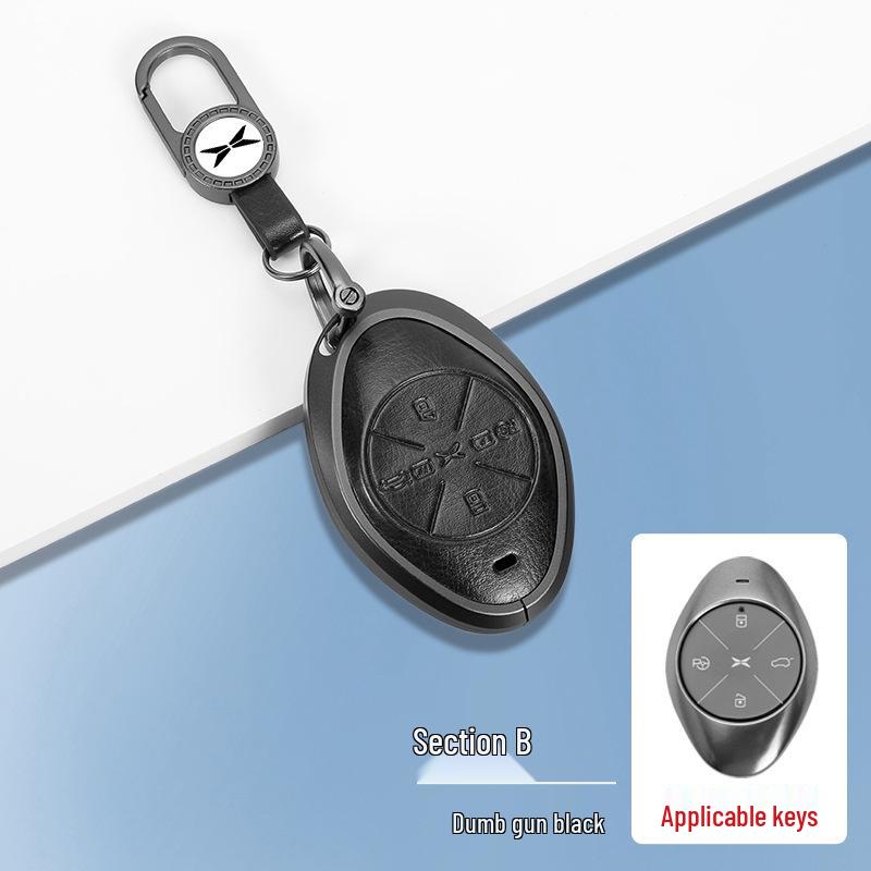 Compatible with XPeng P7i, G6, G9, P5, G3i key case - Premium Protective Shell with Buckle.
