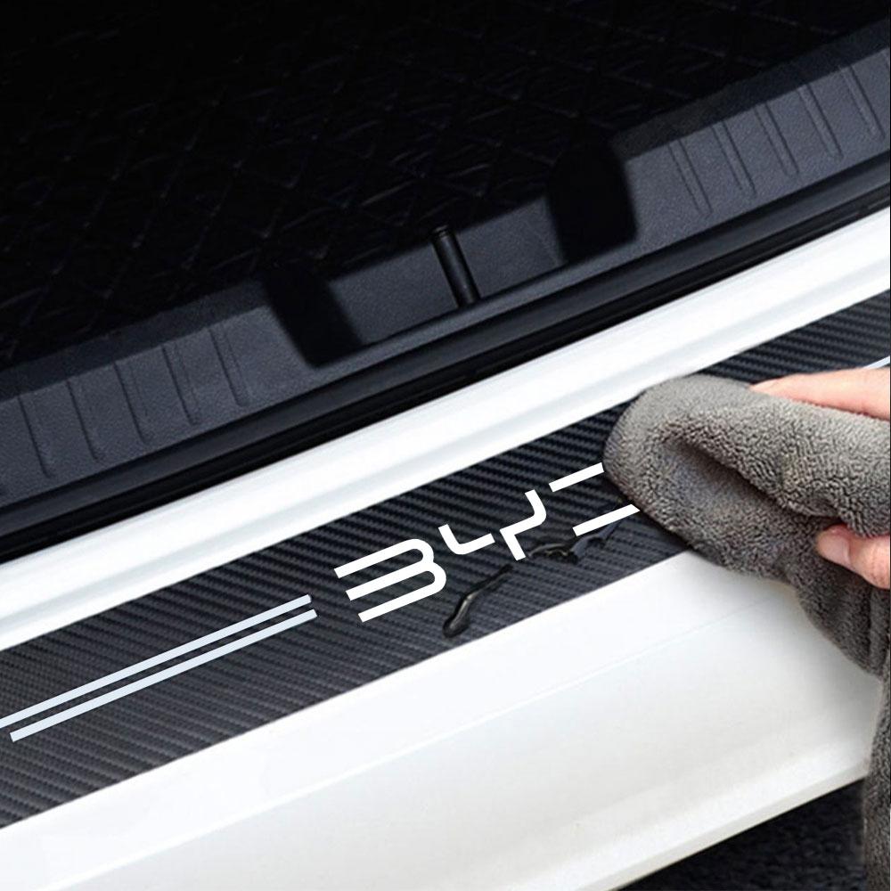 GFTFK1 4Pcs Car Door Sill Threshold Anti Scratch Stickers For BYD Sealion 7 Seal Song plus Seagull Auto Trunk Bumper Strip Accessories