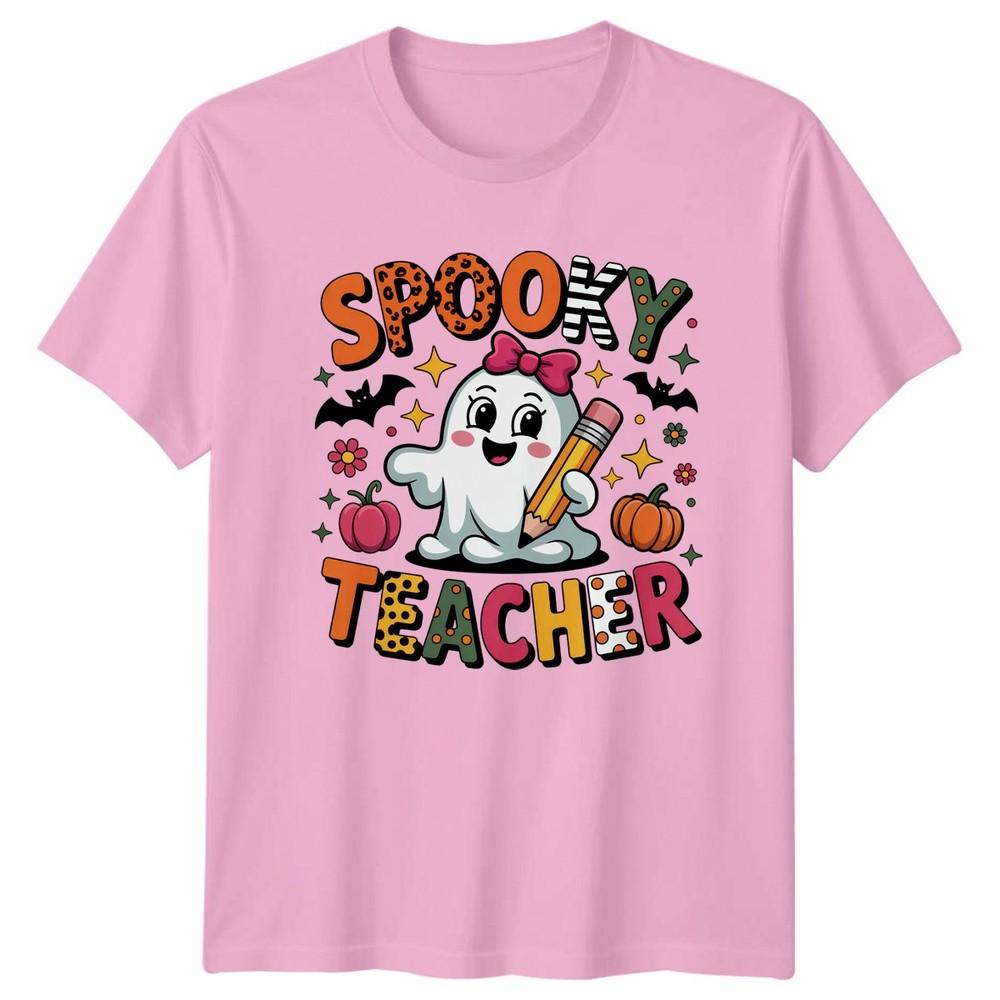 Spooky Teacher TShirt Halloween Teaching Gift For Him And Her