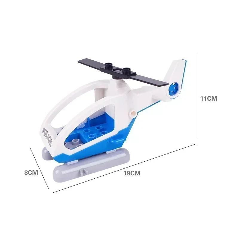 Большие строительные блоки Аксессуары Совместимые Большие кирпичи Дети Дети Грузовик Машина Автобус Серия Городское движение Сборка Развивающая игрушка