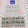 100-Pack 5x20mm Glass Fuses, 0.2A-15A