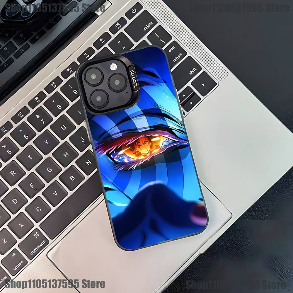 Чехол для телефона Аниме А-Аказа для iPhone 17,16,15,14,13,12,11,Pro,XS,Max,Plus,Mini,SE Черный Конфетный Матовый Ударопрочный Чехол