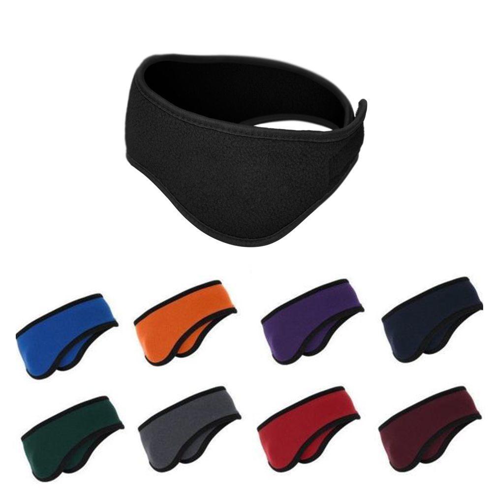 Woman/Man Stretch Ski Head Band Ear Muff Spandex Polar Fleece