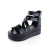 Leather Roman Sandals Women New Summer Breathable Non-Slip Flat Casual Sandals Beach Shoes Outdoor Women's Shoes
