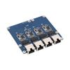4-портовая Ethernet-адаптерная плата для RASPBERRY-Pi 5, 2,5G, высокоскоростная, без драйверов, сетевая интерфейсная карта, печатная плата 91,5 мм
