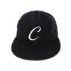 Commoncapsuleproject C Logo 6-Panel Flat Visor Cap (Black)